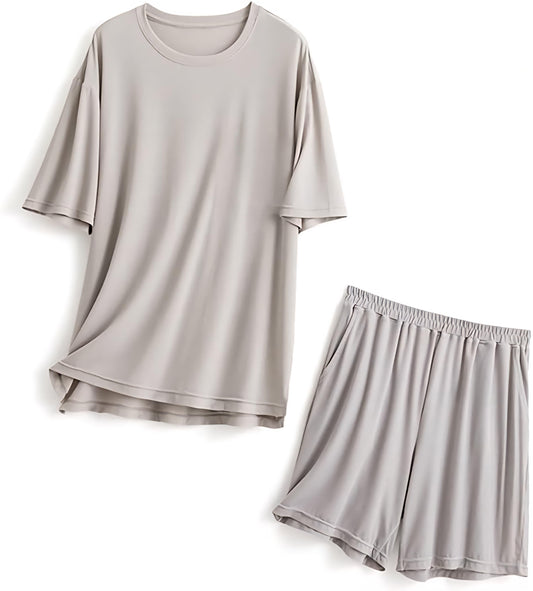 Solid Couple Co-Ord Set (T-Shirt & Shorts) www.trikaro.com