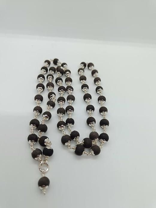 Ebony Wood Karungali Mala www.trikaro.com