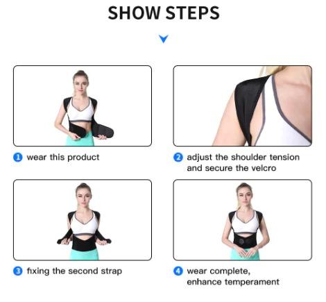 Adjustable Back Posture Corrector/ Slouching Relieve Pain Belt Women Men www.trikaro.com