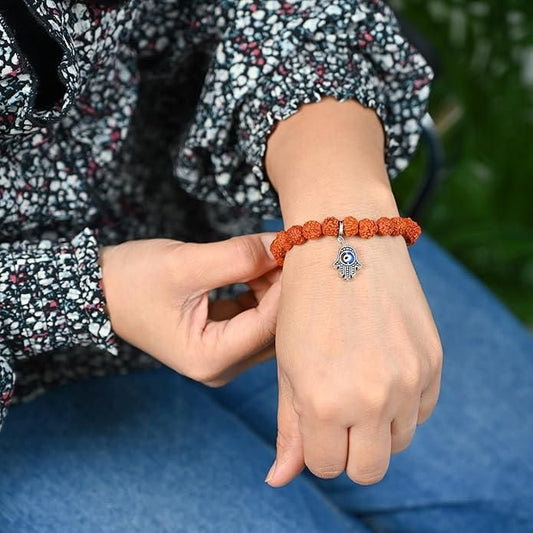 Spiritual Eye Bohemian Rudraksha Beads Bracelet www.trikaro.com Pack of 2