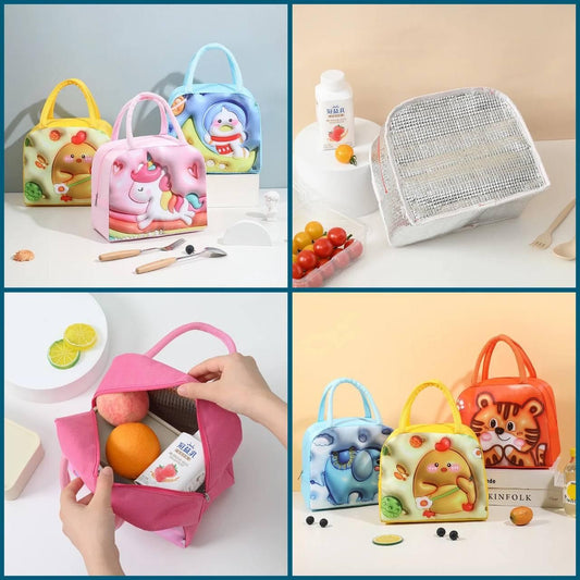 3D Cartoon Lunch Bag For Kids www.trikaro.com