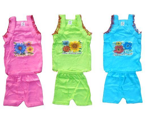 Girls Printed Top Bottom Sets (Pack of 6) www.trikaro.com