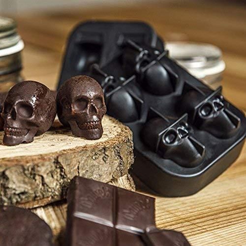 3D Skull Silicon Ice Cube Tray by trikaro.com