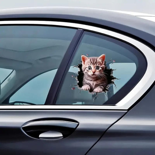 Durable Cat Pattern Car Sticker (Pack of 4) www.trikaro.com
