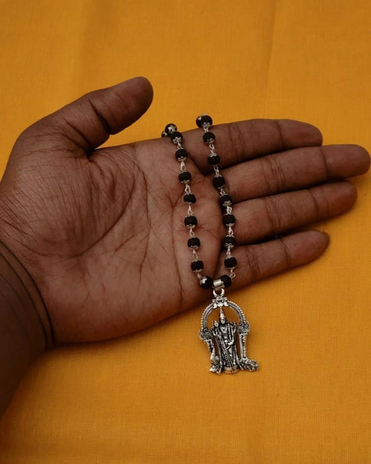 Karungali Mala With Murgan Locket www.trikaro.com
