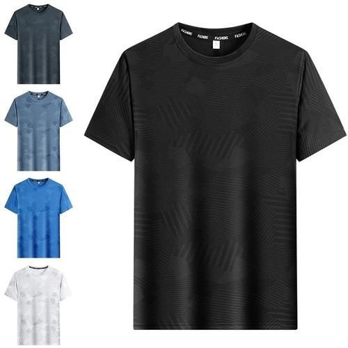 Men's Round Neck Polyester Casual T-shirt (Pack of 4) www.trikaro.com