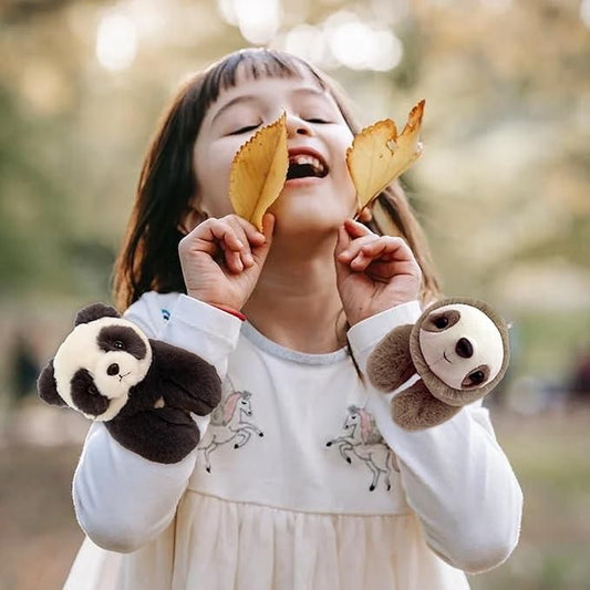 Unisex Stuffed Animal Slap Bracelets Plush Panda www.trikaro.com