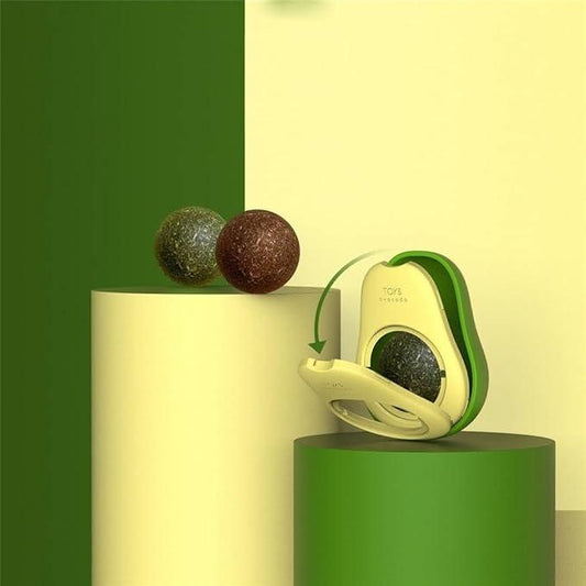 Catnip Minty Avocado Ball Toy www.trikaro.com