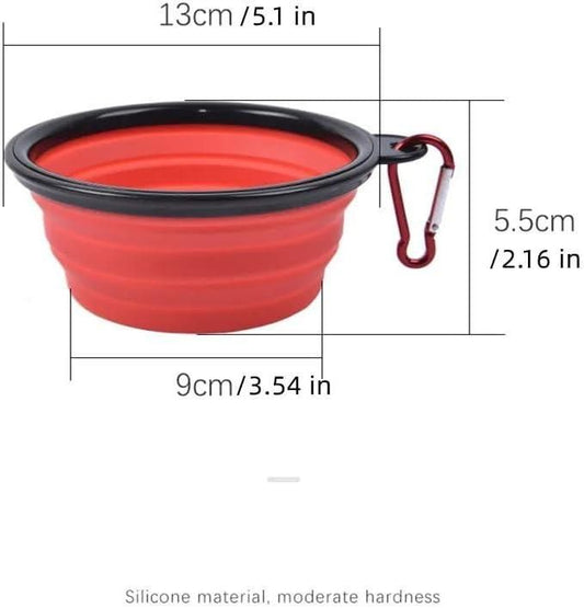 Foldable Silicone Pet Feed Bowl www.trikaro.com