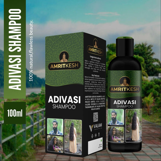 Amritkesh Adivasi Shampoo 100ml - Unleash the Power of Nature www.trikaro.com