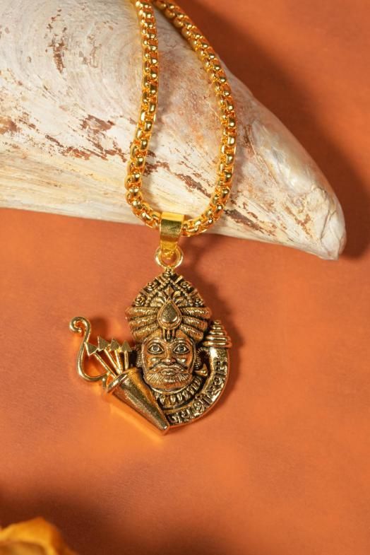 Khatu Shyamji Pendant with Chain www.trikaro.com