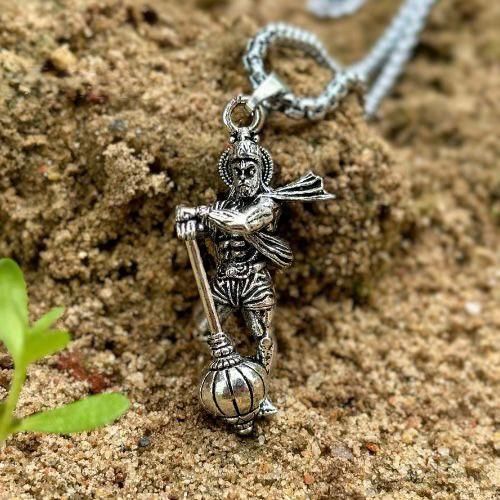 Lord Hanuman Chain With Pendant (Pack of 4) www.trikaro.com