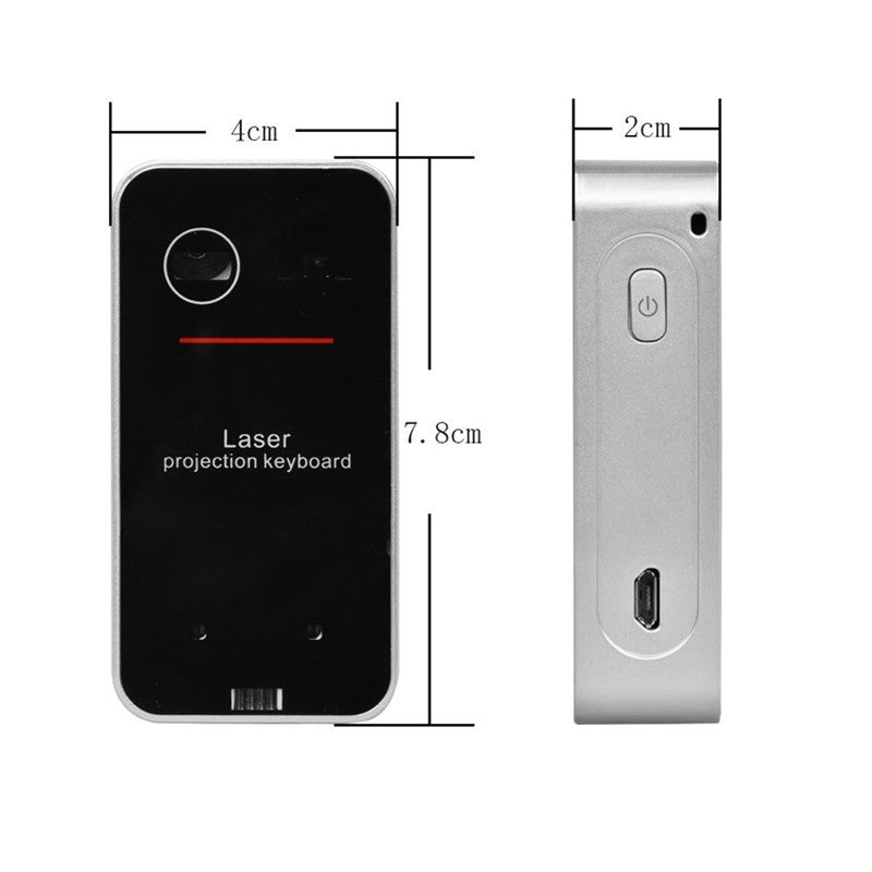 LEING FST Virtual Laser Keyboard Bluetooth Wireless Projector Phone Keyboard For Computer Pad Laptop With Mouse Function www.trikaro.com