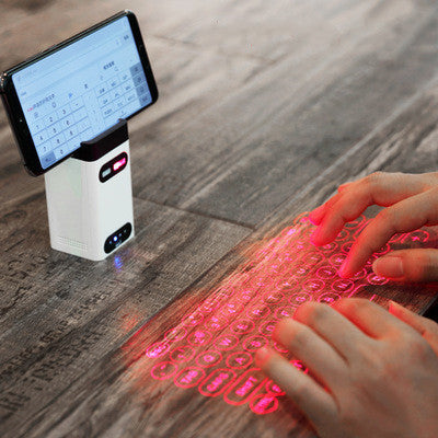 LEING FST Virtual Laser Keyboard Bluetooth Wireless Projector Phone Keyboard For Computer Pad Laptop With Mouse Function www.trikaro.com
