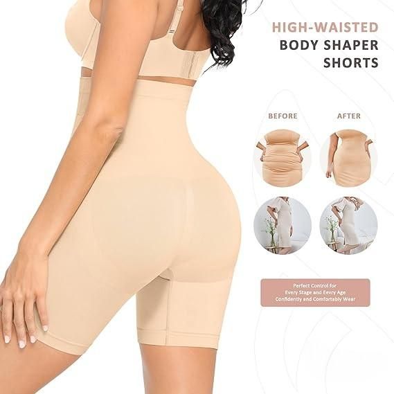 BD 4-in-1 Shaper - Quick Slim Shape Wear Tummy, Back, Thighs, Hips - Black/Efffective Seamless Tummy Tucker www.trikaro.com