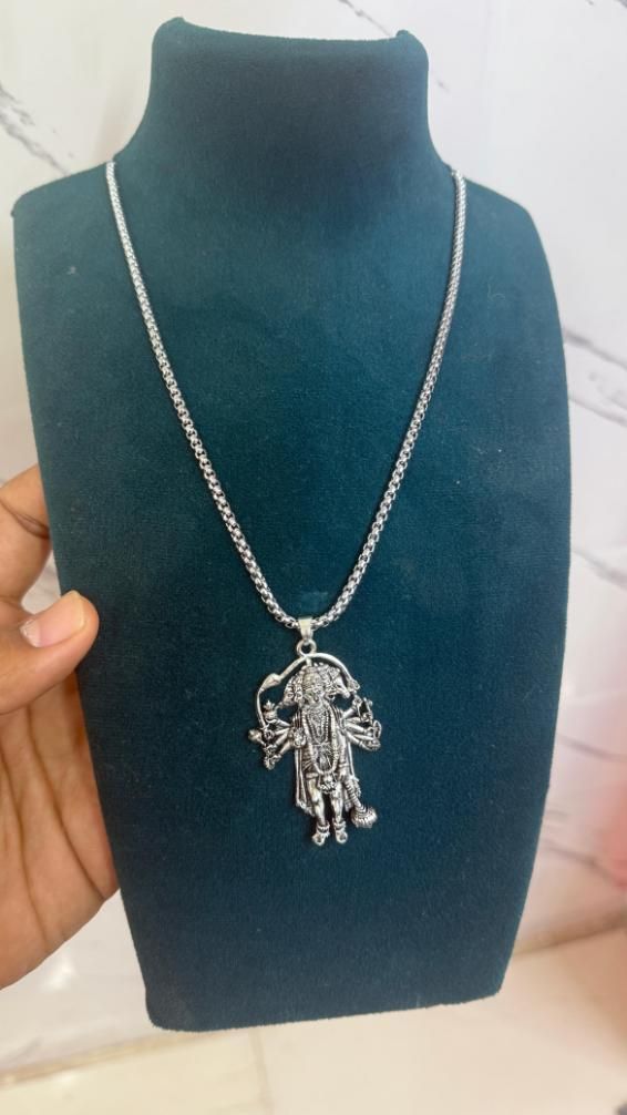 5 Mukhi Standing Hanumanji Pendant with Chain www.trikaro.com