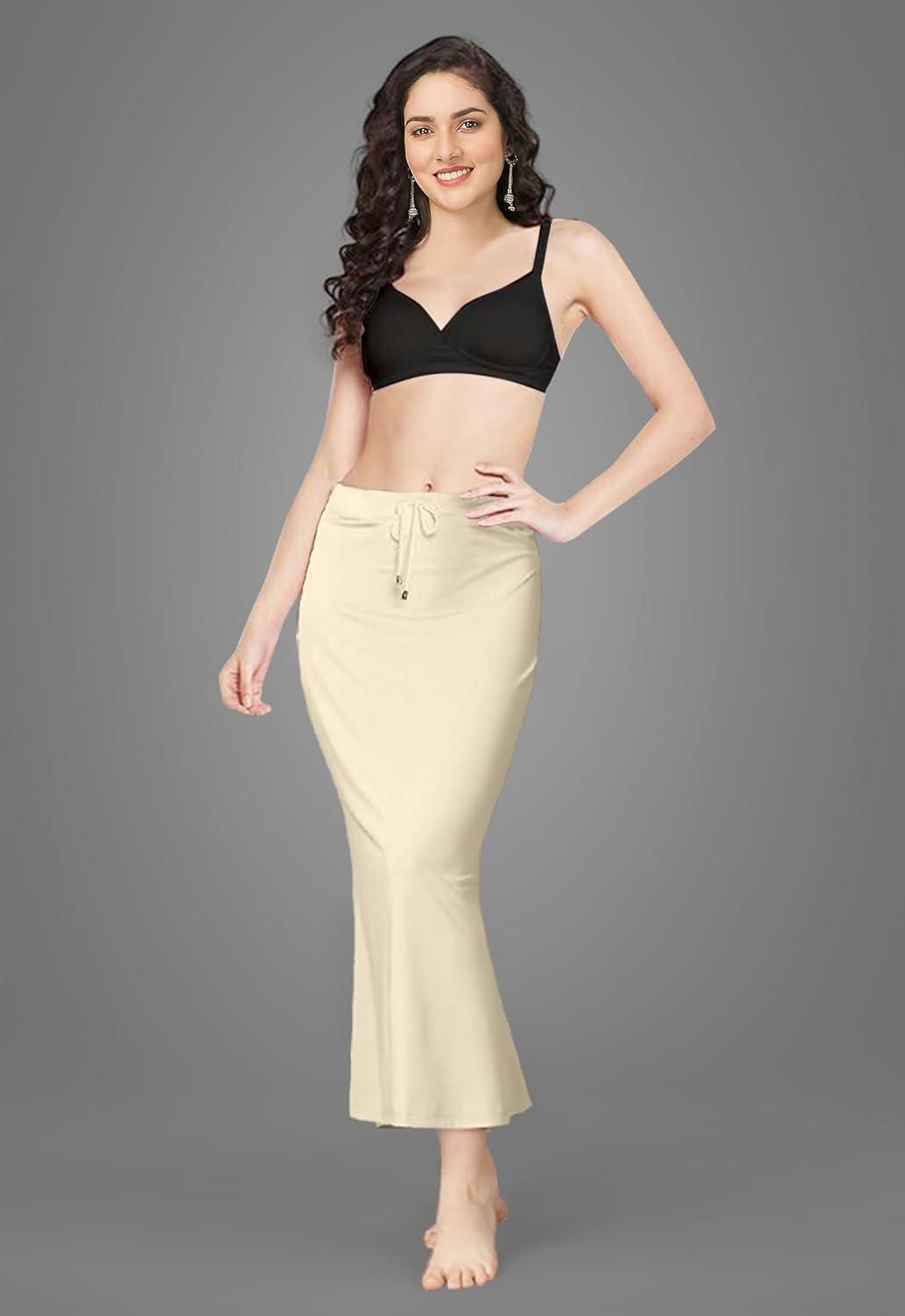Mehrang Lycra Saree Shapewear Petticoat for Women www.trikaro.com