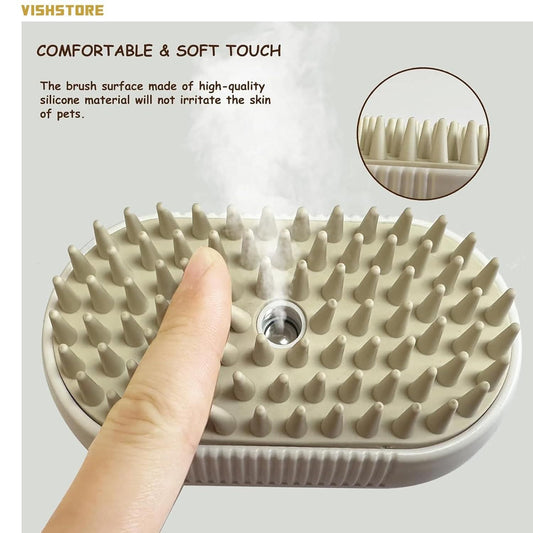 Steam Brush for Dog/Cat www.trikaro.com