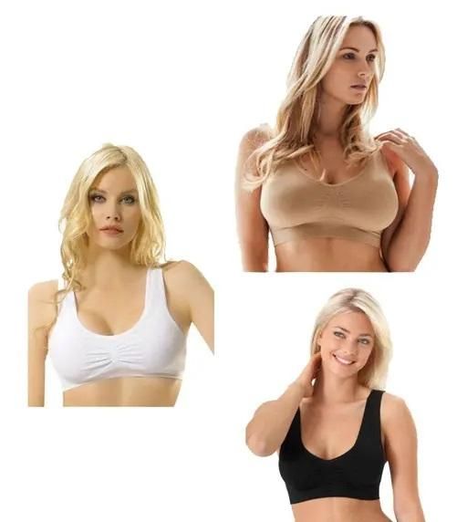 Womens Multicolor Air Bra (Pack of 3) www.trikaro.com