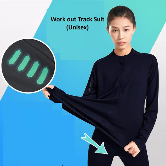 Unisex Work Out Solid Track Suit by www.trikaro.com