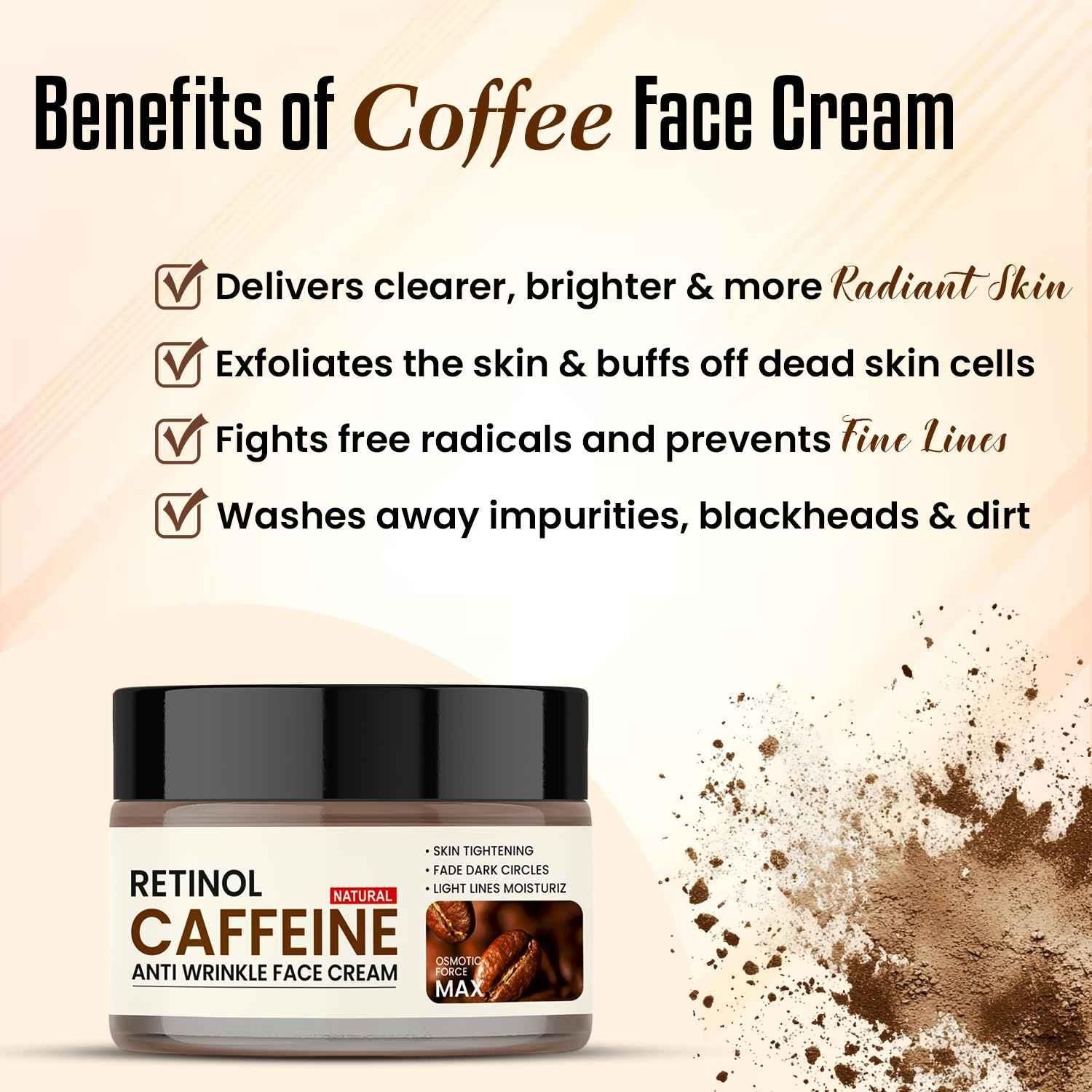 Retinol Caffeine Anti Wrinkle Face Cream by www.trikaro.com