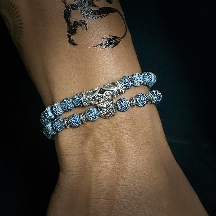 Natural Stone Owl Bracelet www.trikaro.com