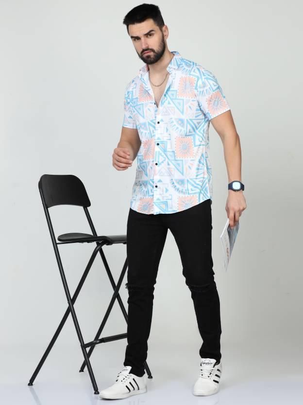 Men's Printed Rayon Half Sleeves Shirt by www.trikaro.com