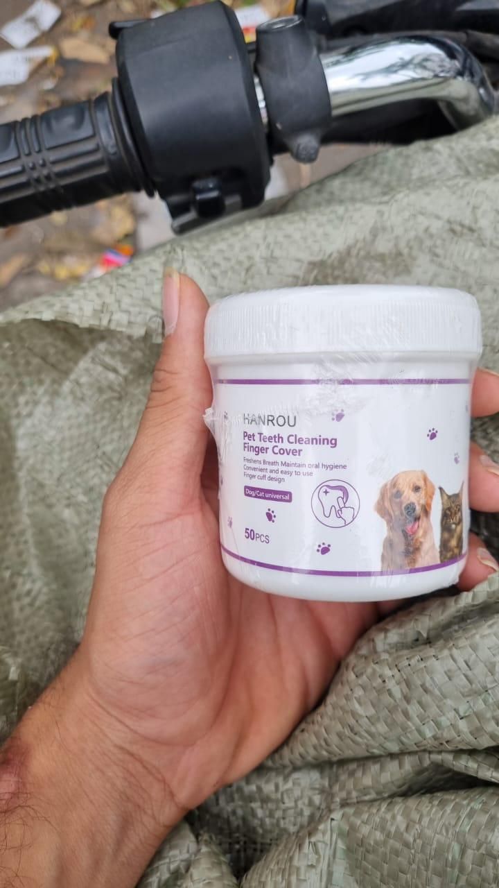 Disposable Dental Finger Wipes For Pets www.trikaro.com