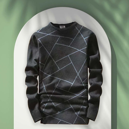 Cotton Blend Stripes Full Sleeves T-Shirts by www.trikaro.com