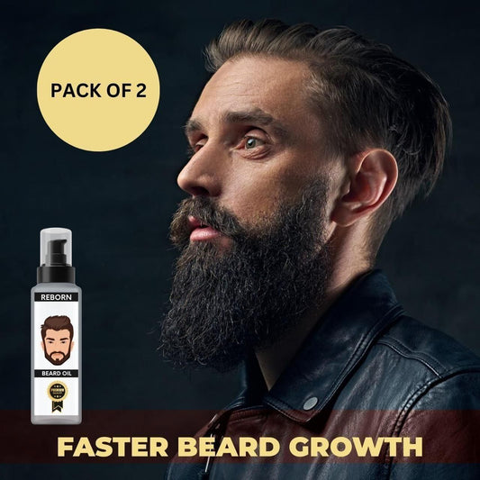 Reborn Beard Oil 100ml - Nourish and Revitalize Your Beard (Pack of 2) www.trikaro.com