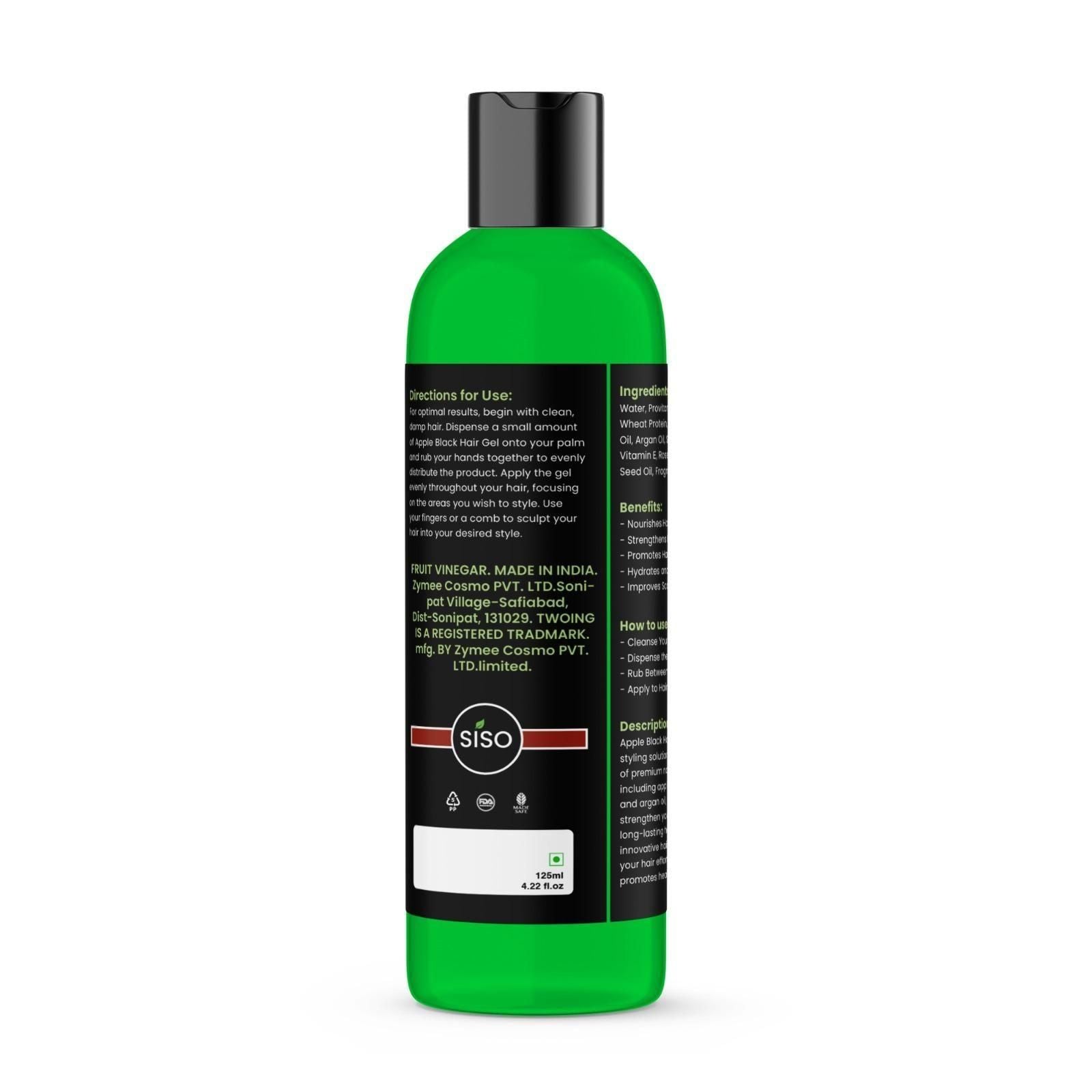 SISO FRUIT VINEGAR Shampoo (Pack of 2) 240ml www.trikaro.com