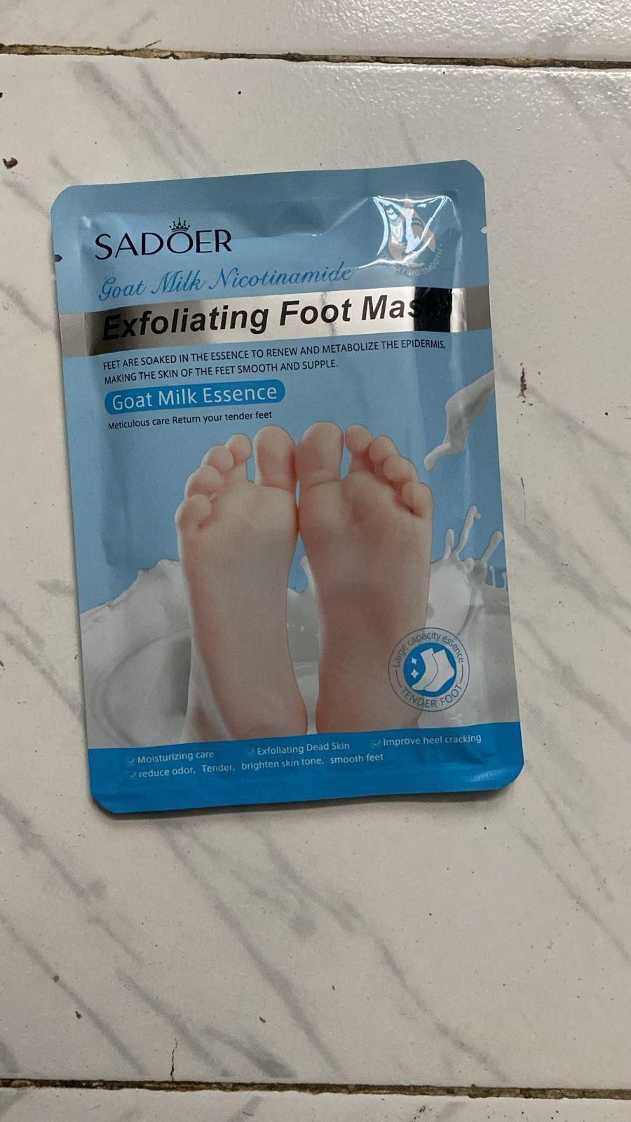 Exfoliating Foot Mask Goat Milk Pack of 2 www.trikaro.com