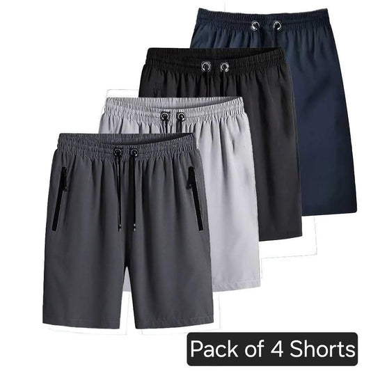 Combo of 3 Men's Stretchable Cotton Shorts www.trikaro.com