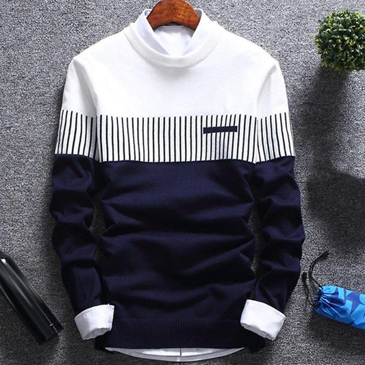 Cotton Blend Color Block Full Sleeves T-Shirt by www.trikaro.com