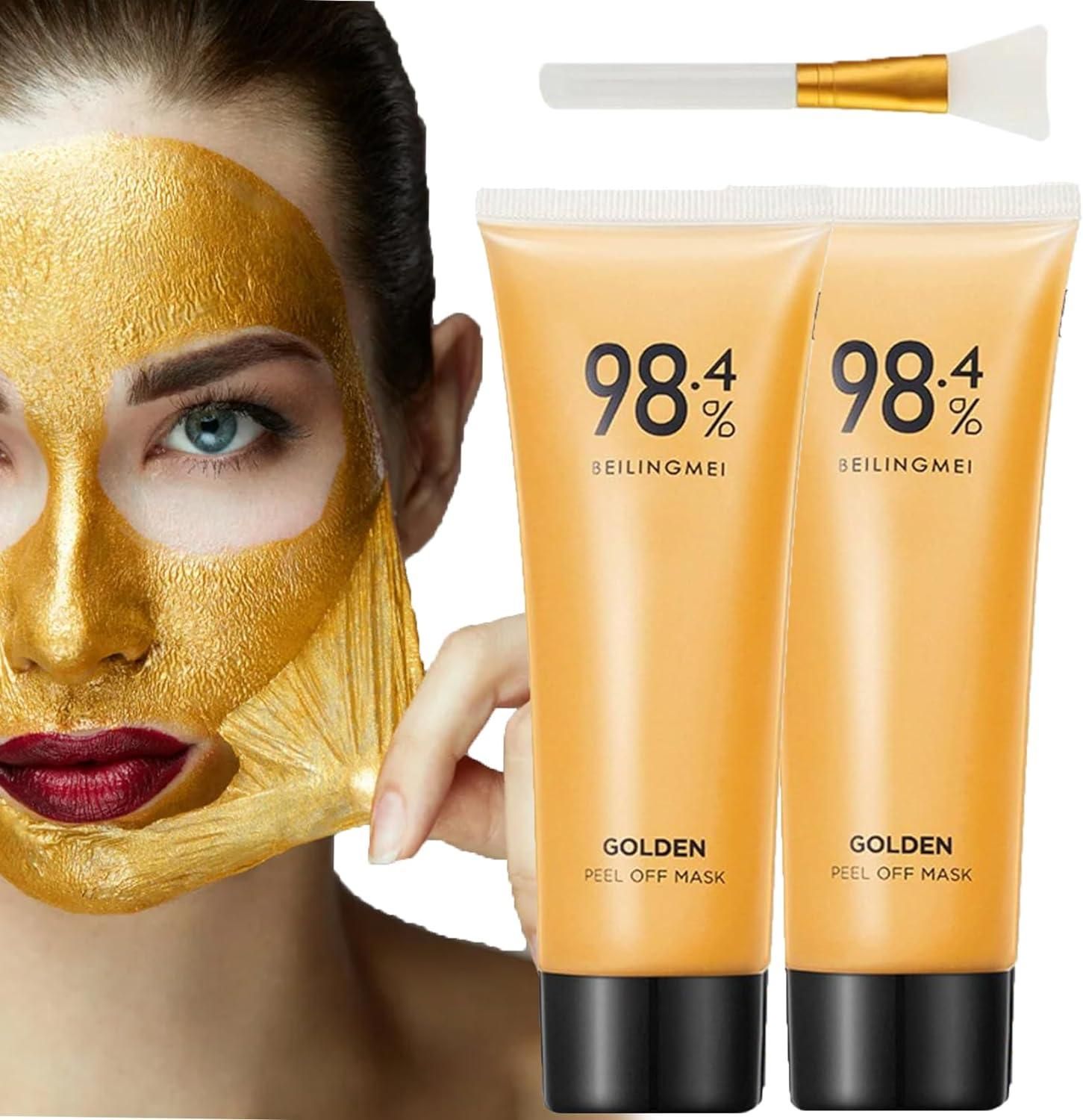 Gold Peel off Mask (Pack of 2) www.trikaro.com