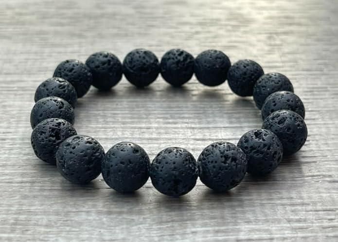 Natural Lava Rock Bracelet www.trikaro.com
