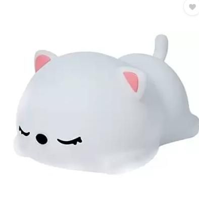 Silicon Snoring Cat Night Light Night Lamp www.trikaro.com