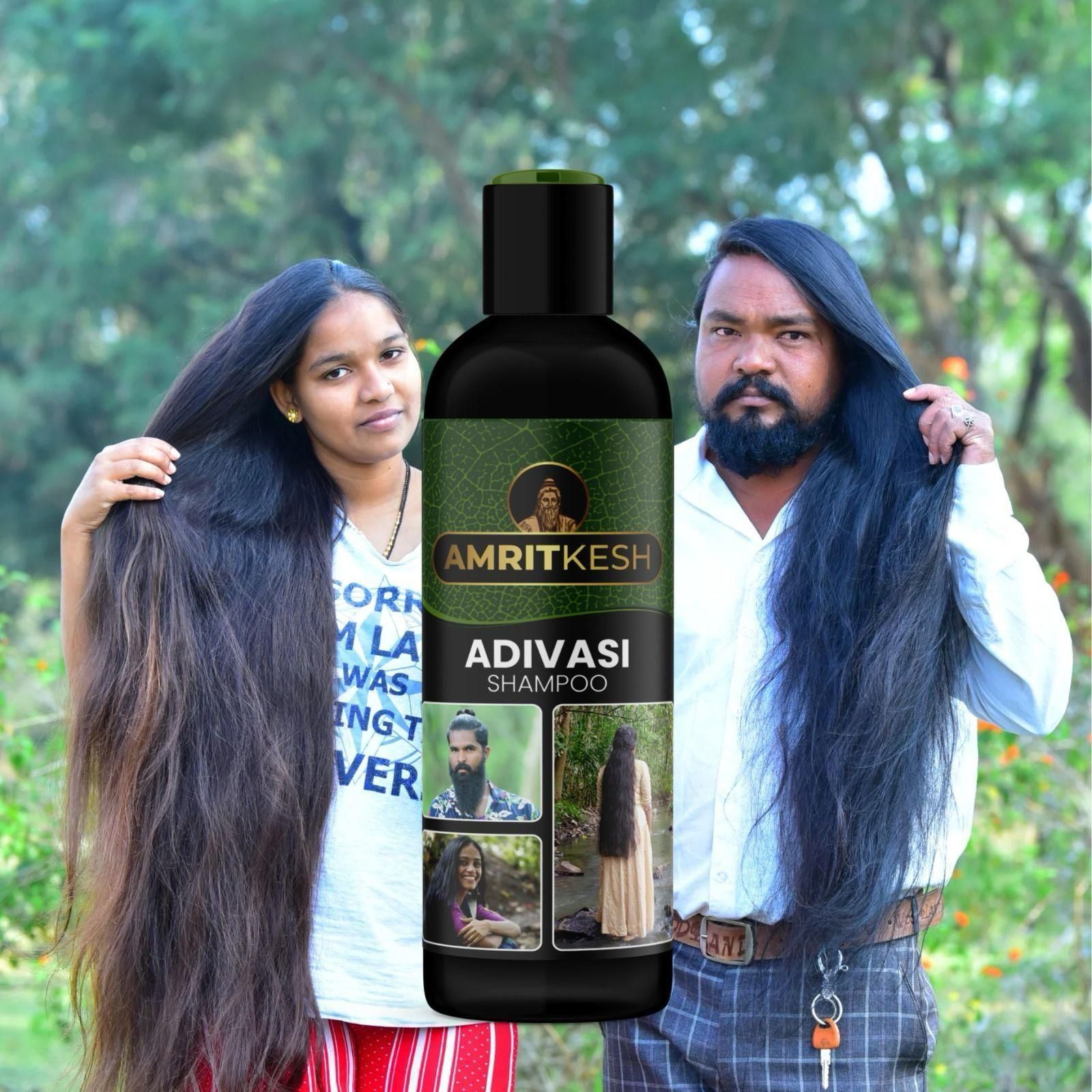 Amritkesh Adivasi Shampoo 100ml - Unleash the Power of Nature (Pack of 2) www.trikaro.com