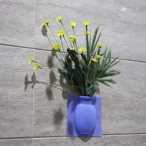 Silicone Vase-Wall Mounted Removable Silicone Sticky Vase www.trikaro.com
