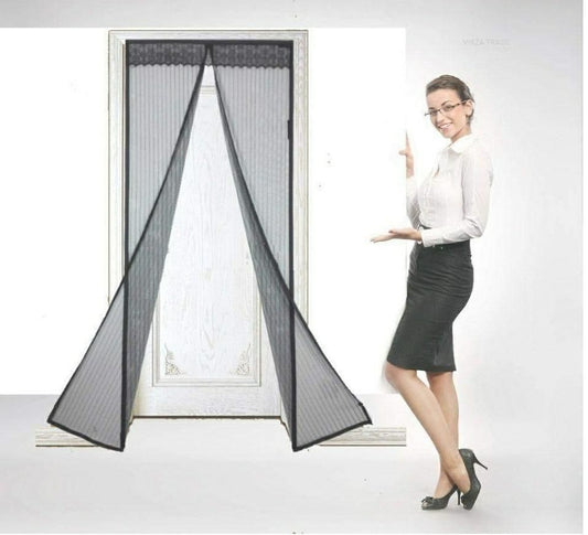 Door Curtain-Mesh Screen Net Home Magnetic Foldable Anti Mosquito Door Curtain www.trikaro.com