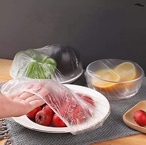 Plastic Bags - Reusable Elastic Food Storage Plastic Covers (Pack of 100) www.trikaro.com