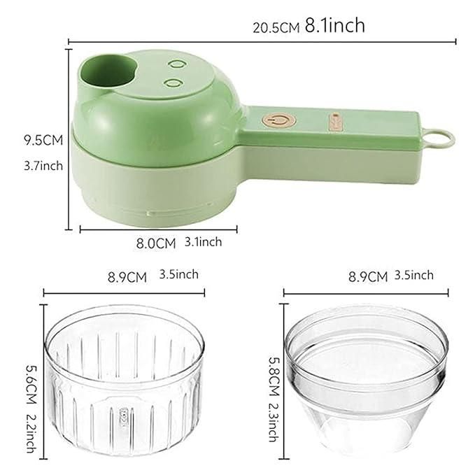 4 in 1 Portable Electric Vegetable Cutter Set www.trikaro.com
