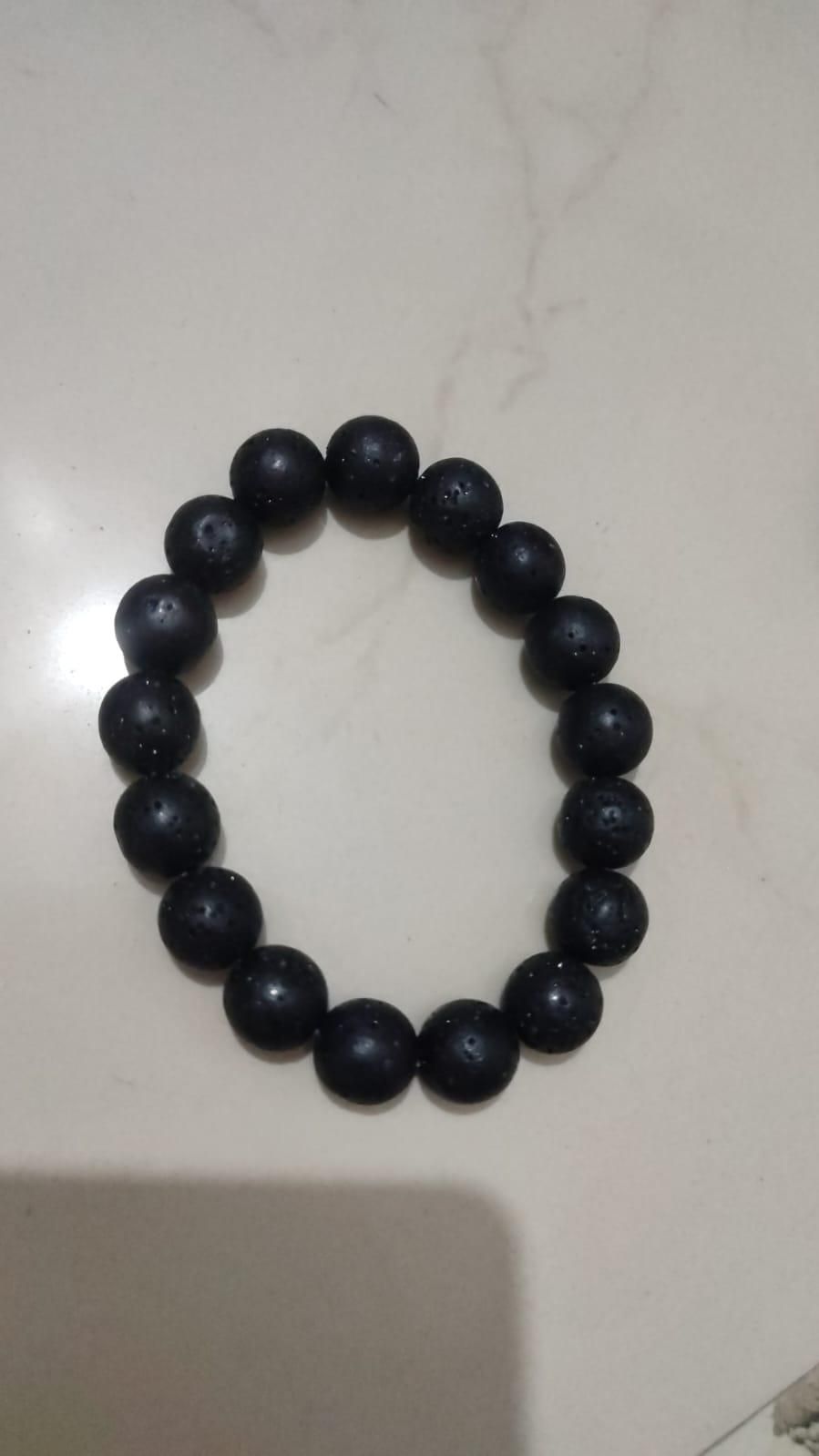 Natural Lava Rock Bracelet www.trikaro.com