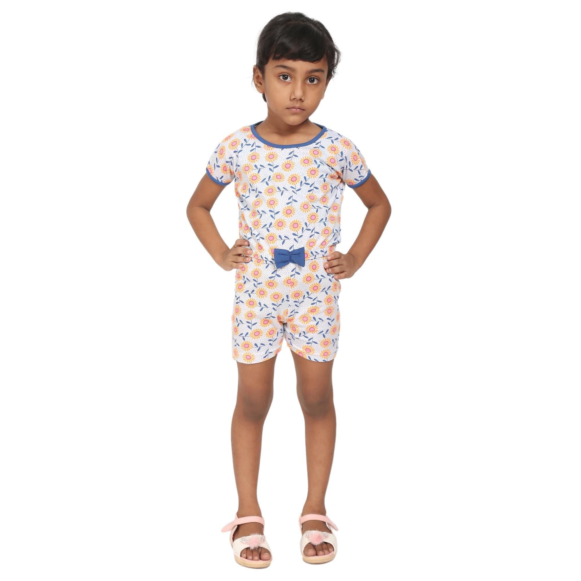 Kids Printed Jumpsuit www.trikaro.com