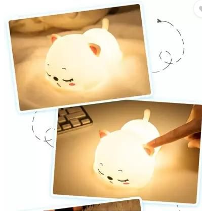 Silicon Snoring Cat Night Light Night Lamp www.trikaro.com