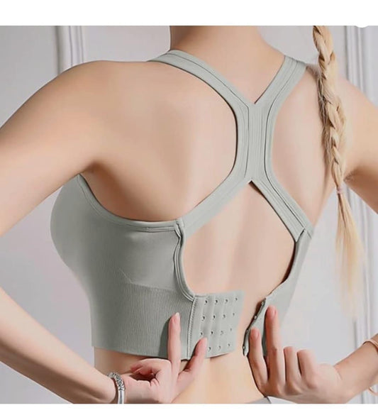 Yoga Bra Women Shockproof Sports Bra Running Workout Gym Top www.trikaro.com
