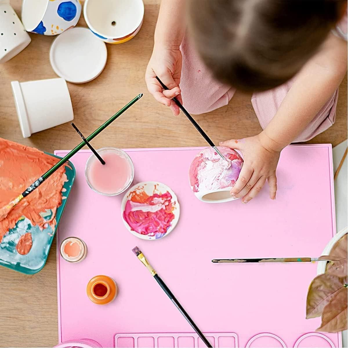 Silicone Craft Mat for Painting Play Doh and Clay for Kids www.trikaro.com