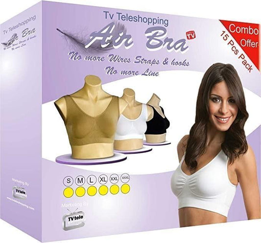 Women's Multicolor Air Bra Pack Of 3 Free Size www.trikaro.com