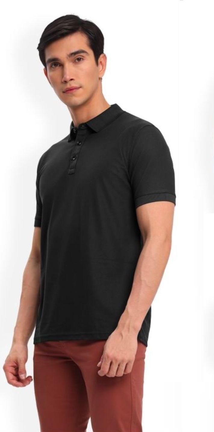 Poly Cotton Solid Half Sleeves Mens Polo T-shirt (Pack of 3) www.trikaro.com