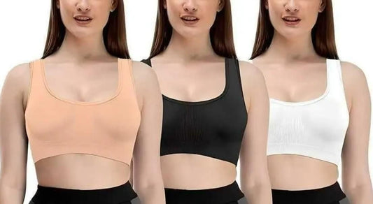 Womens Multicolor Air Bra (Pack of 3) www.trikaro.com
